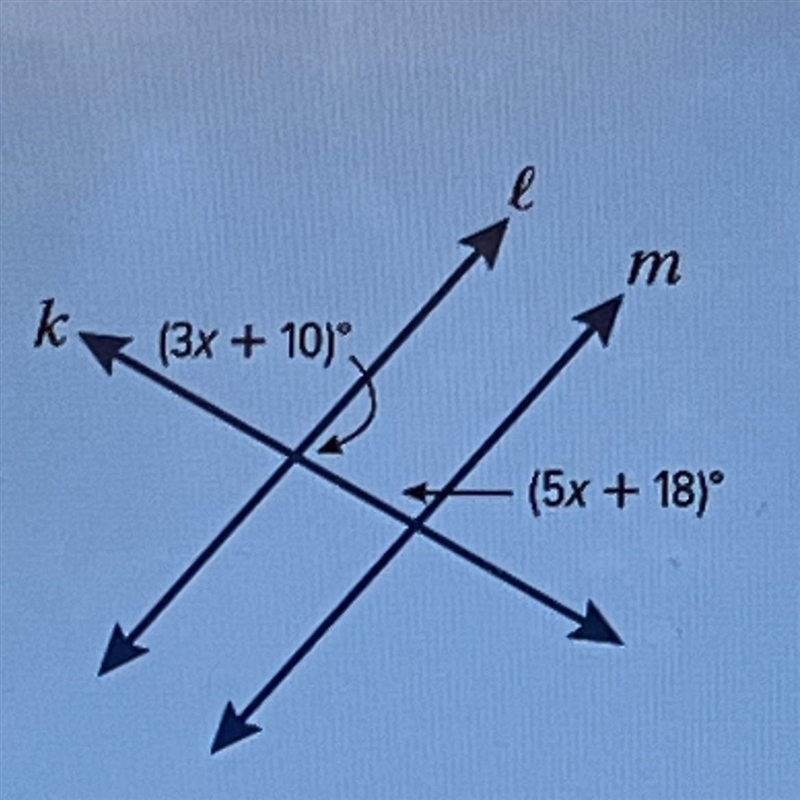 Find the value of x so that L||M-example-1