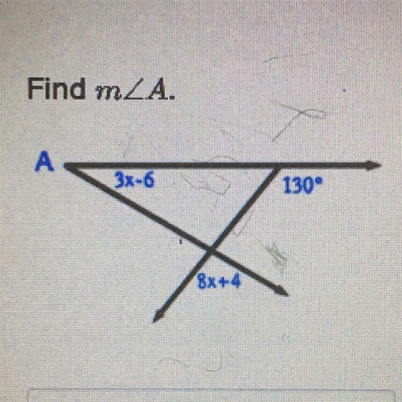 Find m 3x-6 8x+4 130-example-1