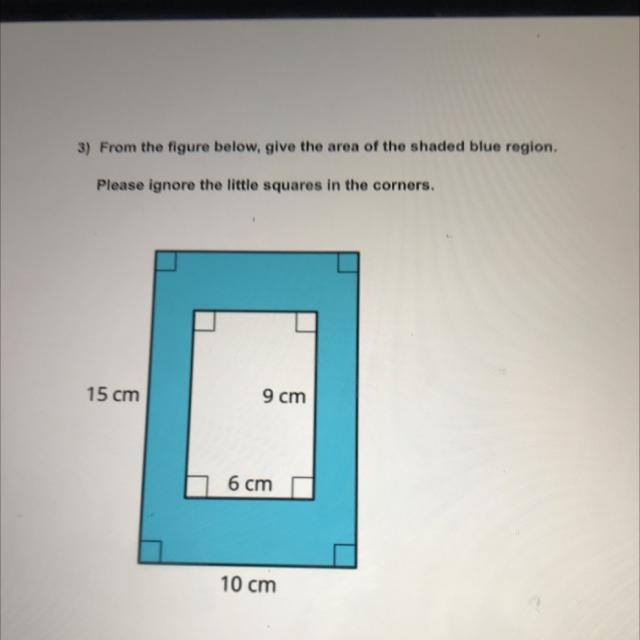 3) From the figure below, give the area of the shaded blue region Please ignore the-example-1