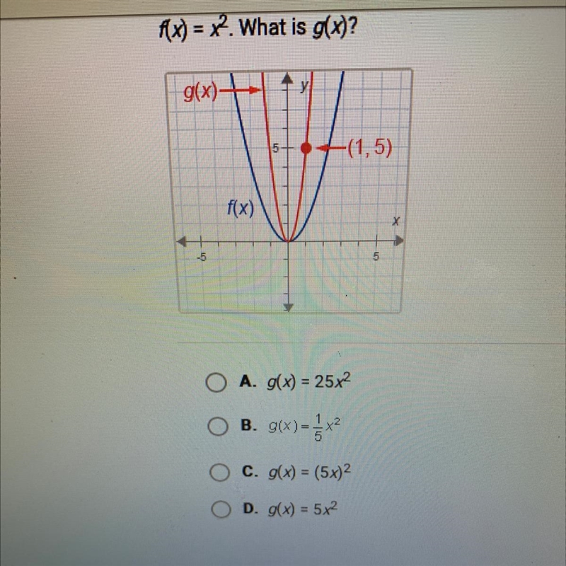 F(x) = x^2. What is g(x)?-example-1