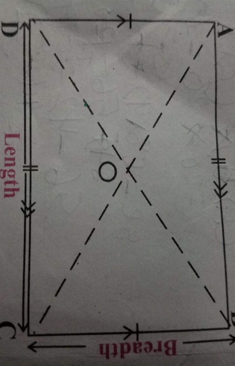 In rectangle ABCD above, 1. How many opposite sides are equal? 2. Name the parallel-example-1