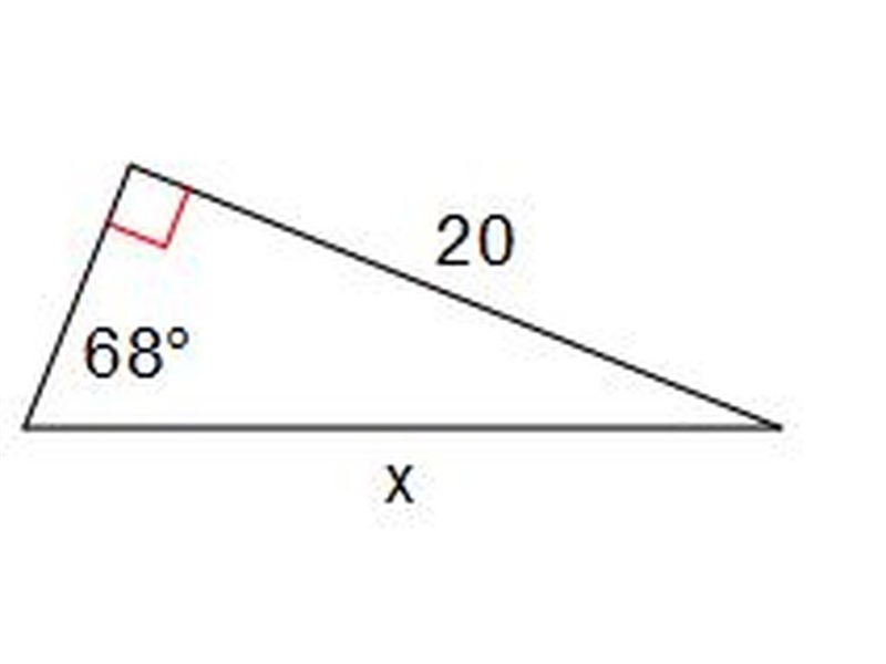 HELP Which Trig ratio should be used to find the missing side? A.Sin B.Cos C.Tan-example-1