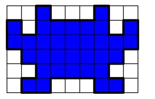 HELP! AAHHHHH SOMEBODY HELP! If each square of the grid below is $0.5\text{ cm}$ by-example-1