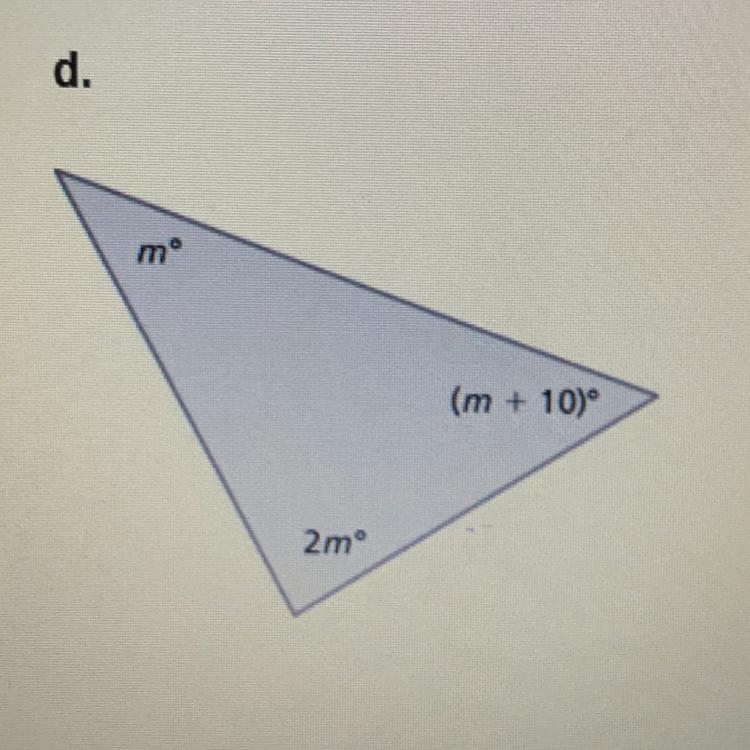 ILL GIVE BRAINILEST: Write an equation for the triangle and solve the equation to-example-1