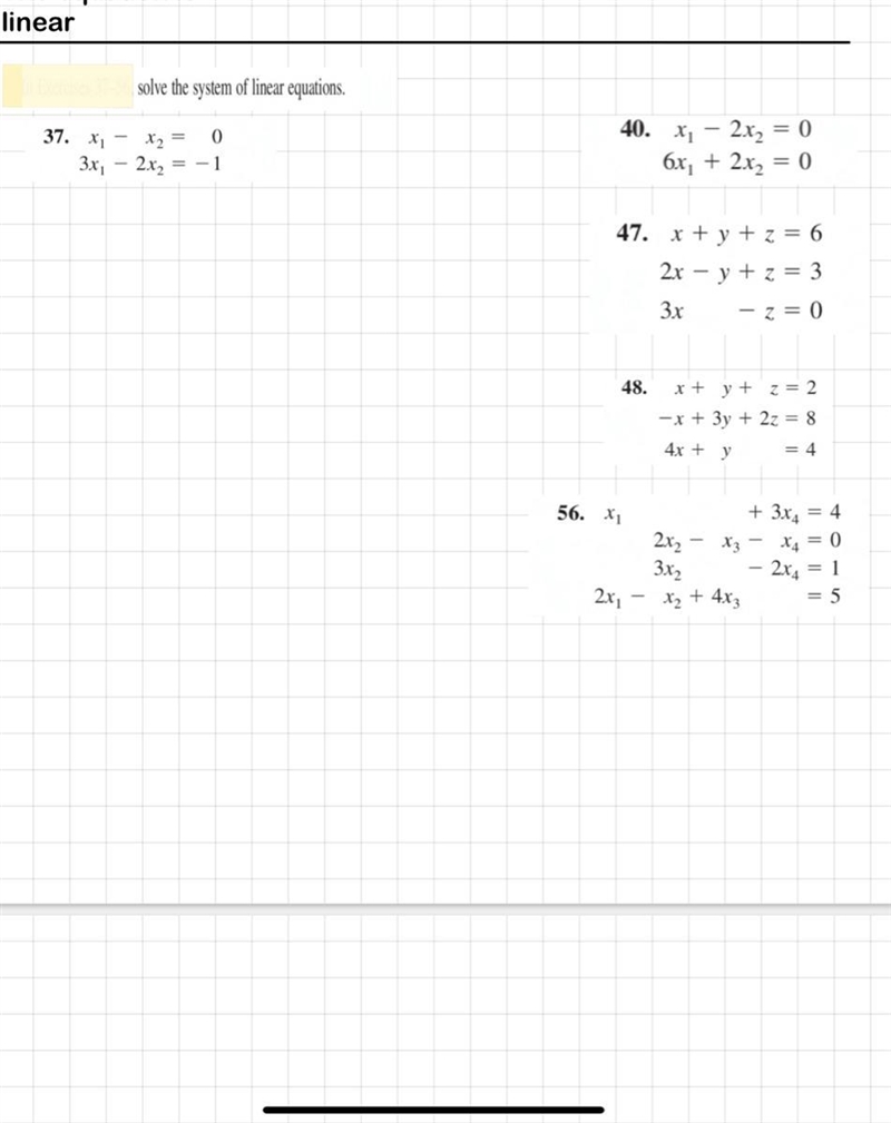 Solve the system or linear equations-example-1