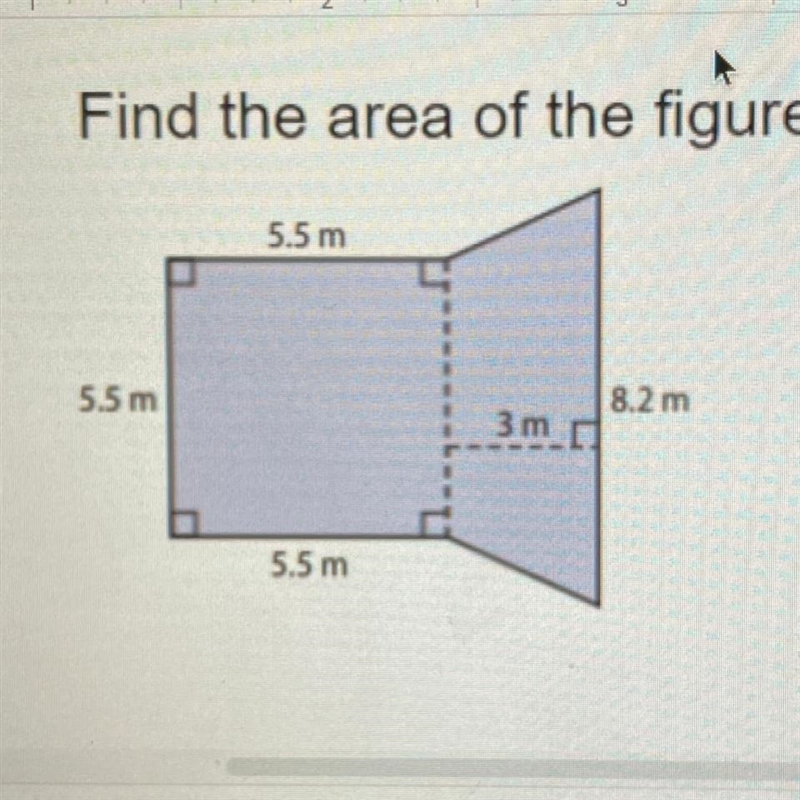 Find the area of the figure.-example-1