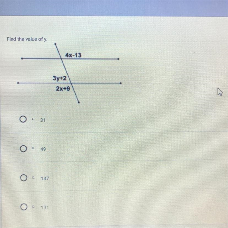 Helppp find the value of y lamooooo-example-1