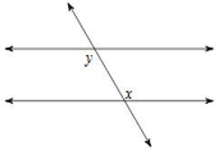 Identify the relationship between the angles. * A. Alternating Exterior B. Supplementary-example-1