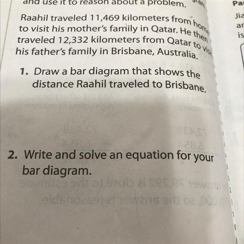 Write and solve an equation for your bar diagram-example-1