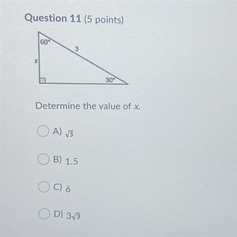 Determine the value of x.-example-1