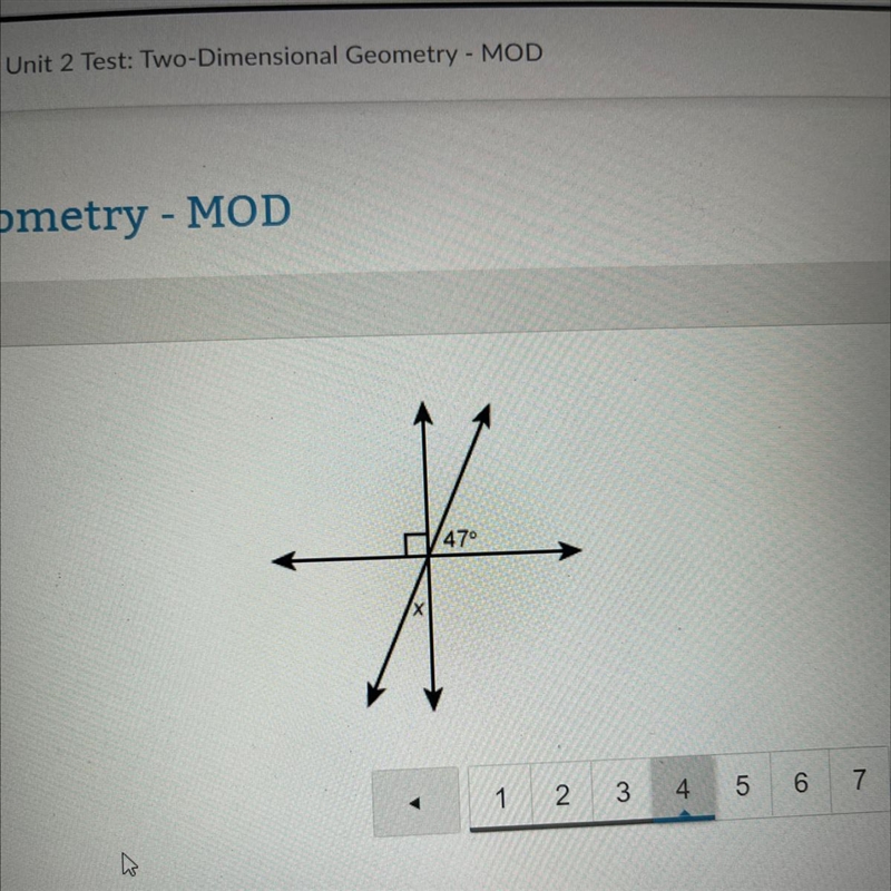 What is the measure of angle x?-example-1