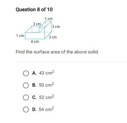 Anybody idc helpi need help with math find the surface area of the above solid-example-1