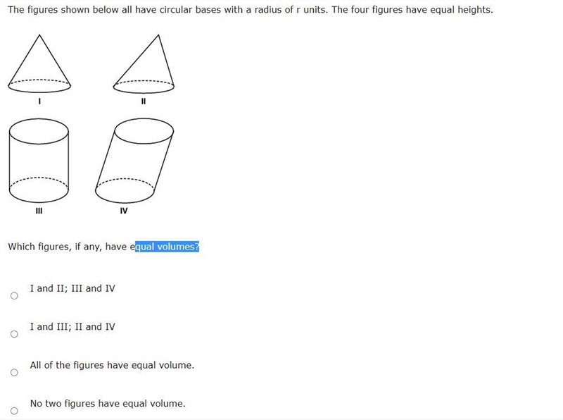 *20points (help please!) The figures shown below all have circular bases with a radius-example-1