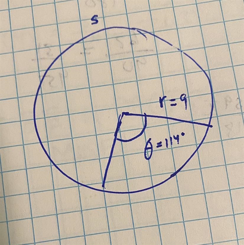 Find the value of arc s-example-1