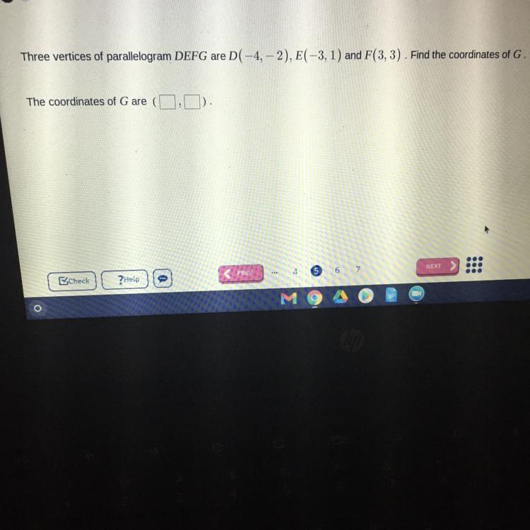 The coordinates of G are-example-1