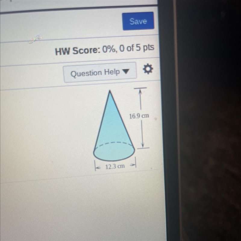 Can I please get help it’s urgent . Find the lateral surface area and volume of the-example-1