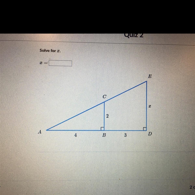 Solve for x line ED-example-1