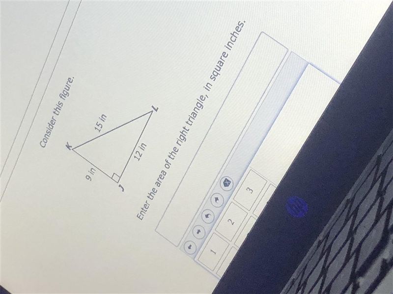 Find the area in square inches. <3-example-1