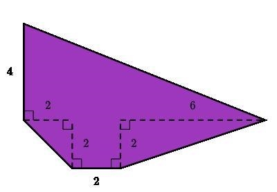 Find the area of the shape shown below... Please help--example-1