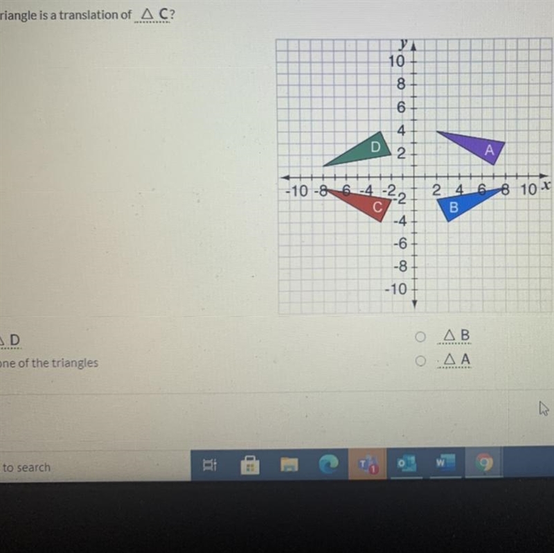 Which triangle is a translation of C-example-1