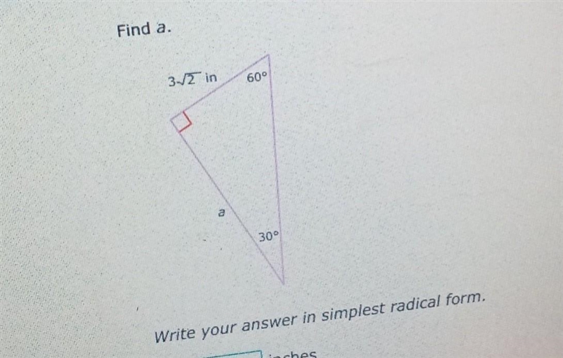 Write your answer in simplest radical form​-example-1