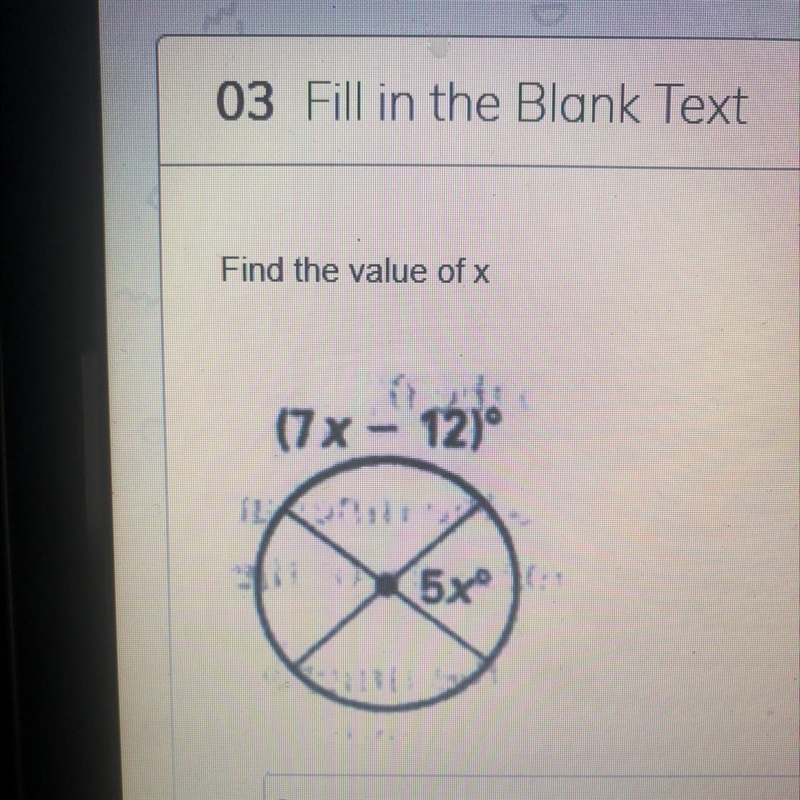 Find the value of x!!!!!!!!!!-example-1