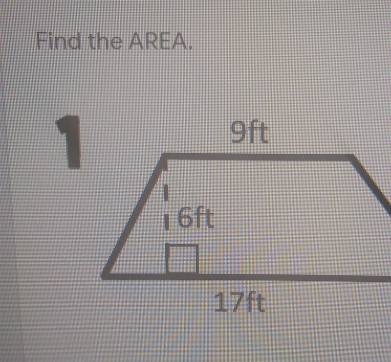 Find the AREA. help I need help fast I have 15 minutes ​-example-1