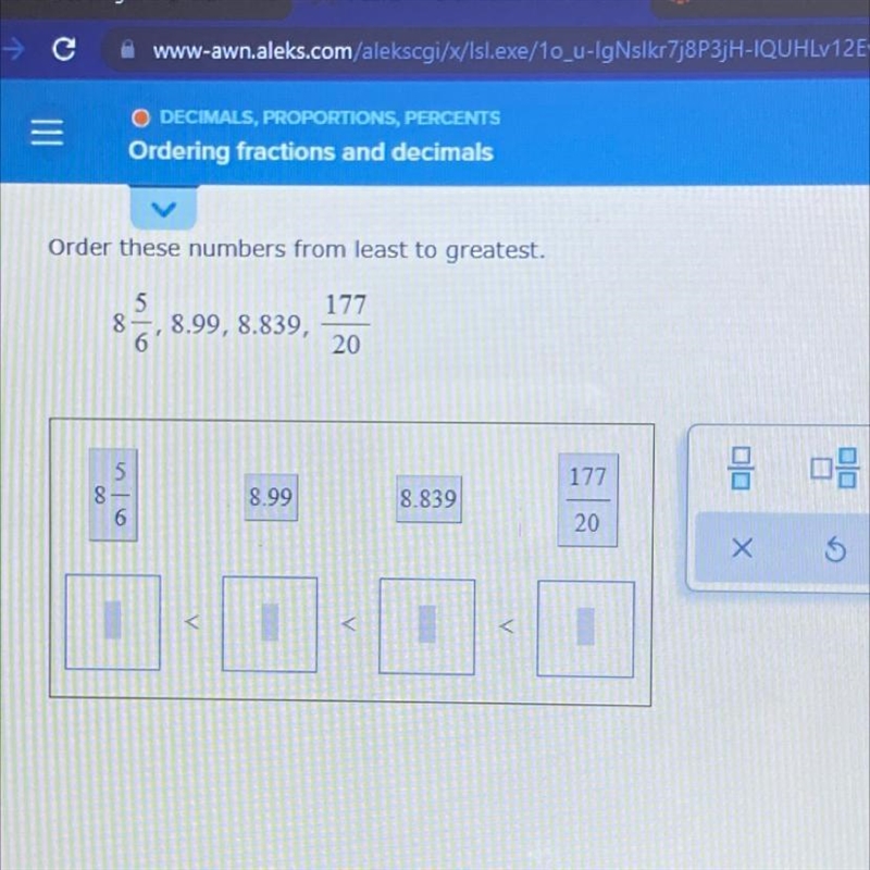 Order these numbers from least to greatest-example-1