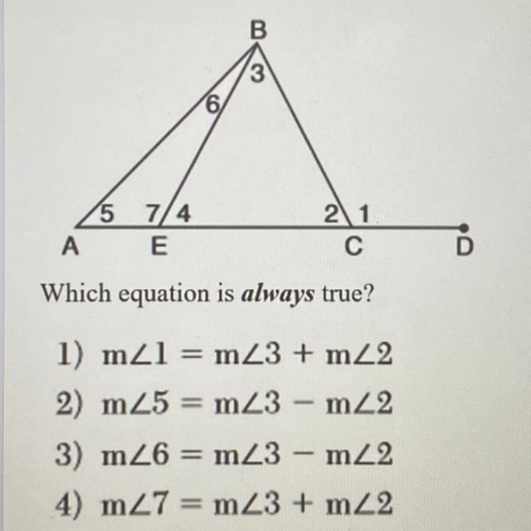 Please help, What equation is always true?-example-1