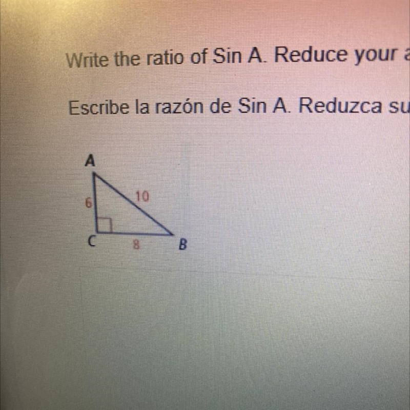 Write the Ratio of sin A/Cos B/ tan B-example-1