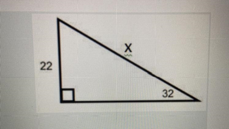 What is the length of the Hypotenuse? round to the nearest tenth. A. 11.7 B. 25.9 C-example-1