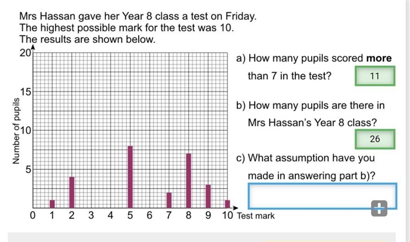 What assumption have you made in answering part b​-example-1