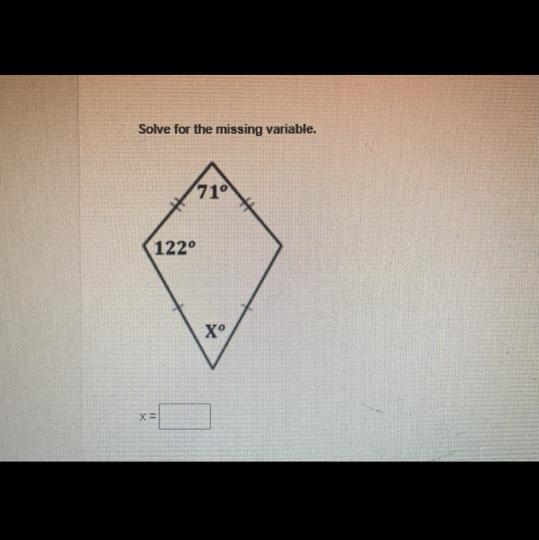 Solve for the missing variable thank you!-example-1