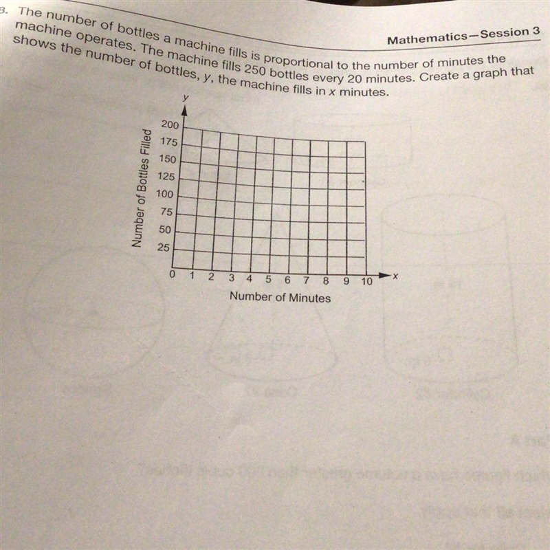 38. The number of bottles a machine fills is proportional to the number of minutes-example-1