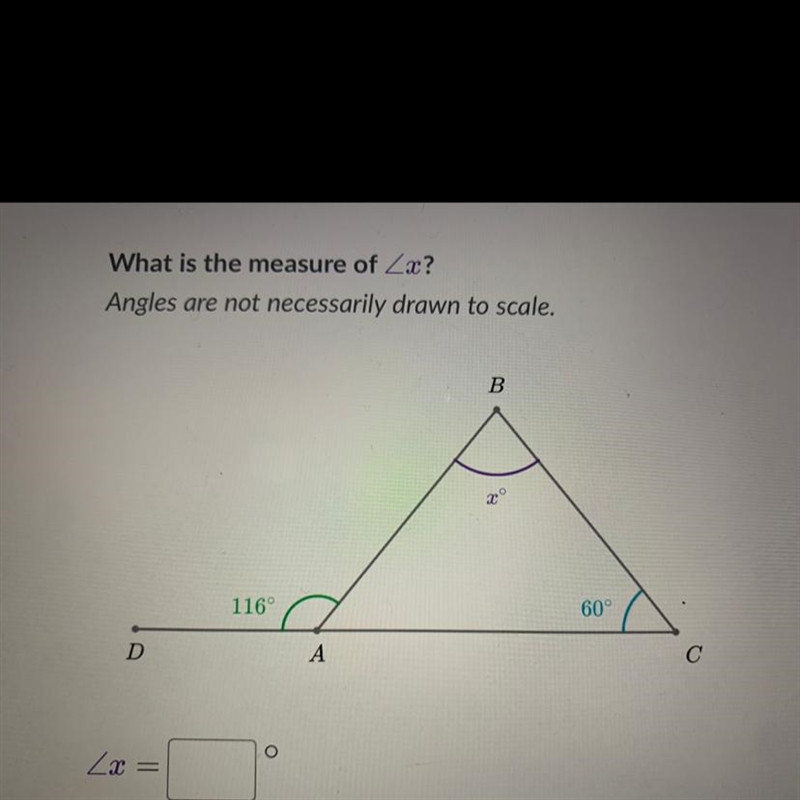 Need help quickly (Finding angle measures using triangles)-example-1