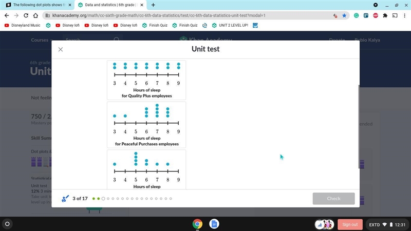 PLEASE I NEED THIS ASAP I AM GONNA GET KICKED OUT OF CLASS The following dot plots-example-1