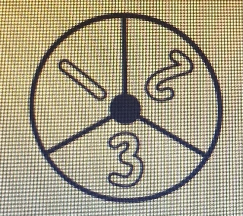 The spinner below is spun twice what is the probability of the arrow landing on a-example-1