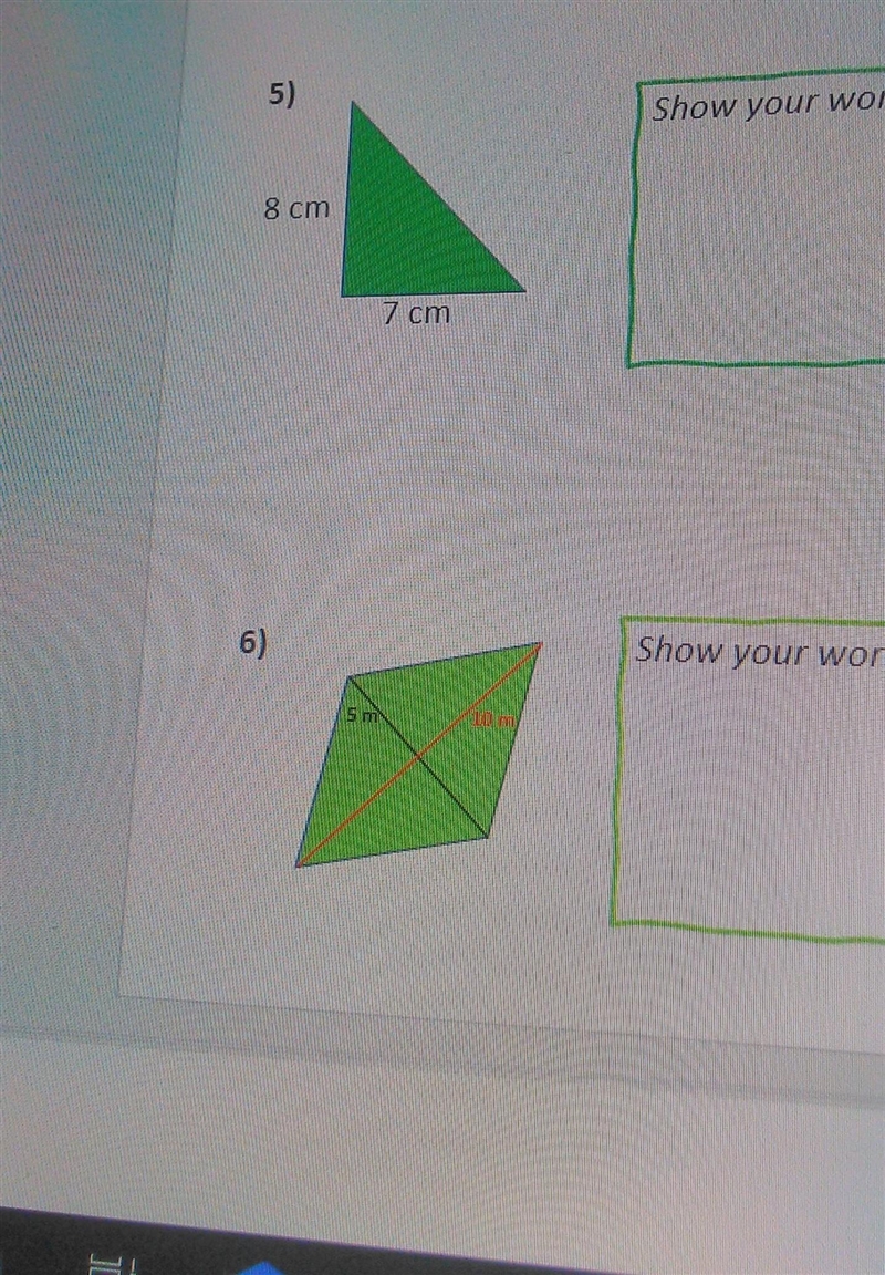 Can I get some help finding the area of these 2 shapes plz!-example-1