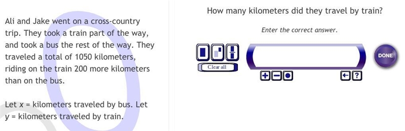 How many Kilometers did they travel by train?-example-1