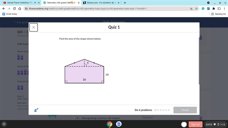 HELP ASAP PLEASE EMERGENCY! Find the area of the shape shown below-example-1