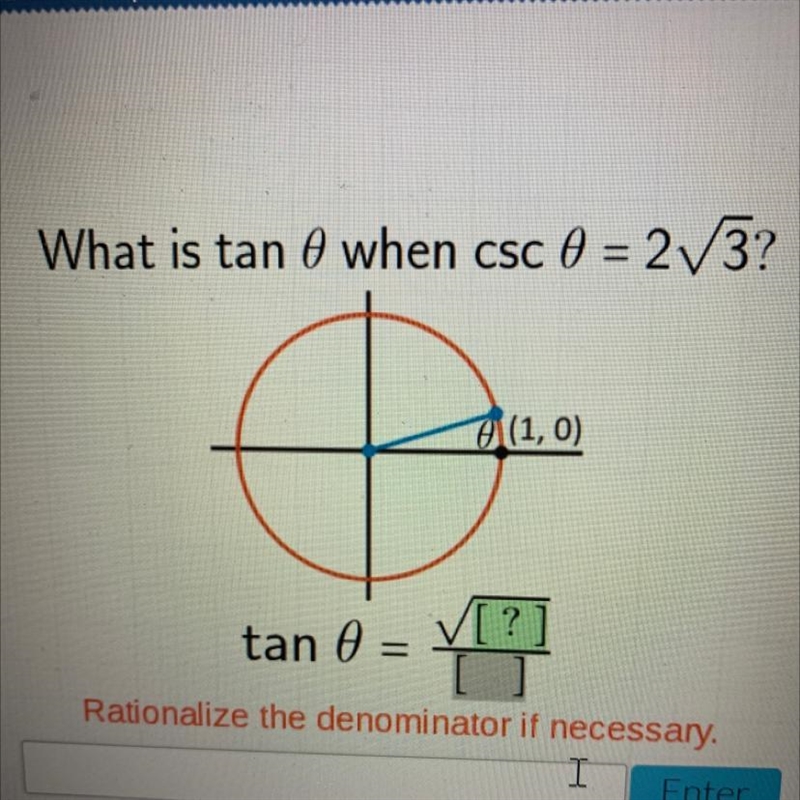 What is tan 0 when csc 0= 2/3-example-1