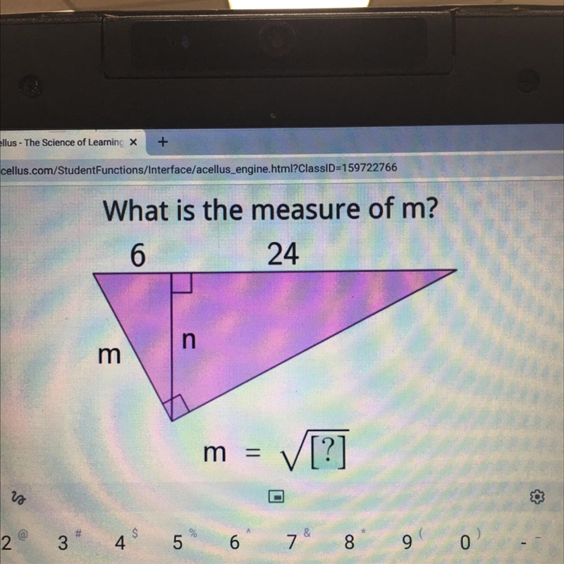 What is the measure of m pls help :)-example-1