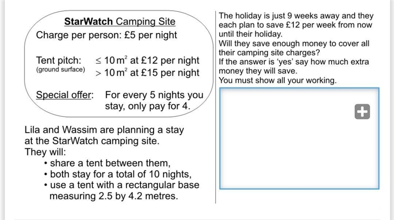 Starwatch camping site charge per person £5 please see attached ​-example-1