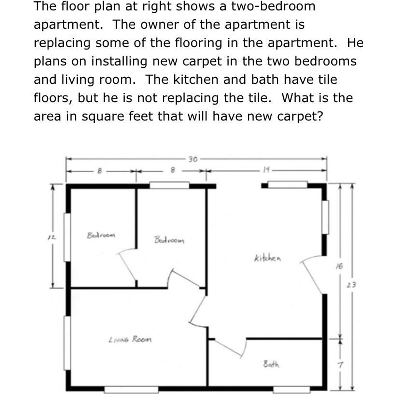 A. 322 square feet B. 192 square feet C. 368 square feet D. 690 square feet HELPPP-example-1