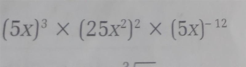 FIND THE PRODUCTS OR QUOTIENYS IN THE EXPONENTIAL FORMS BY USING LAWS OF INDICES.​-example-1