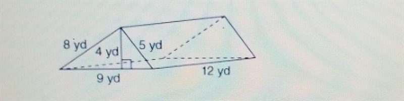 The surface area of the prism is ​-example-1