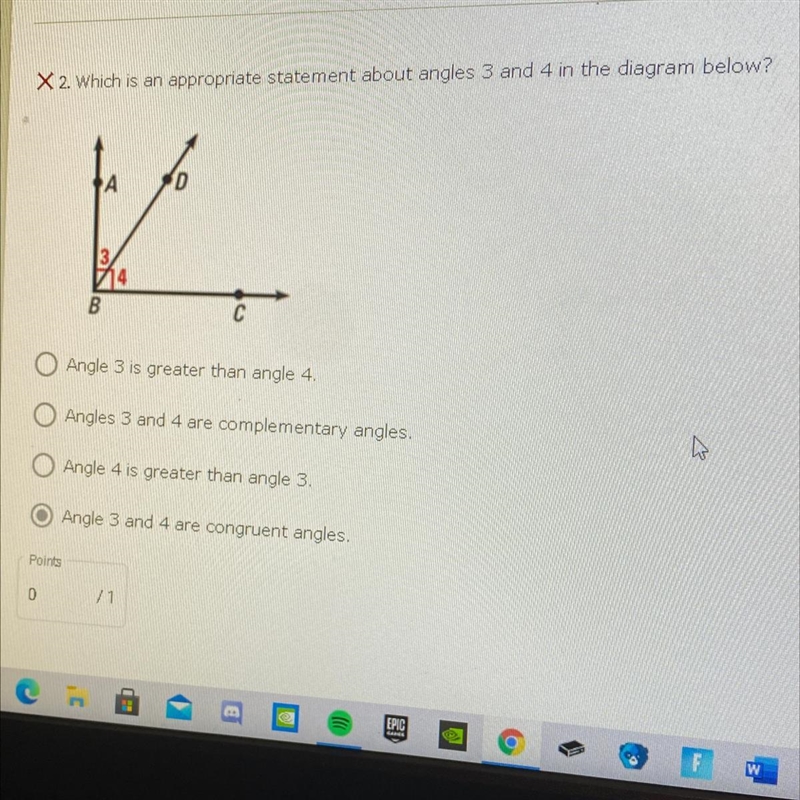 I think the answer is complementary angles but I’m not sure. HELP! Thanks (:-example-1