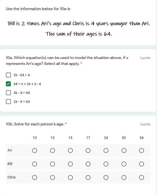 Is the first one correct and what are the ages?-example-1