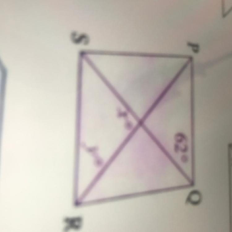 Pqrs is a rhombus find the value of x and y-example-1