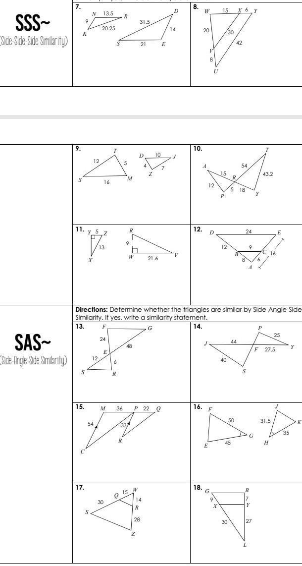 Unit 6 triangle similarity I need to get it done as soon as possible​-example-1